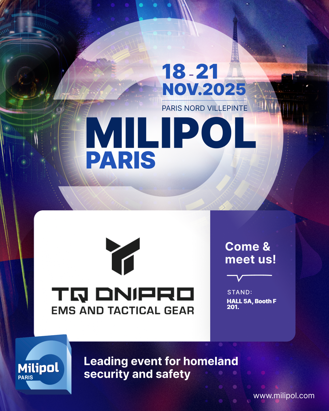 Участь TQ Dnipro у виставці Milipol Paris 2025