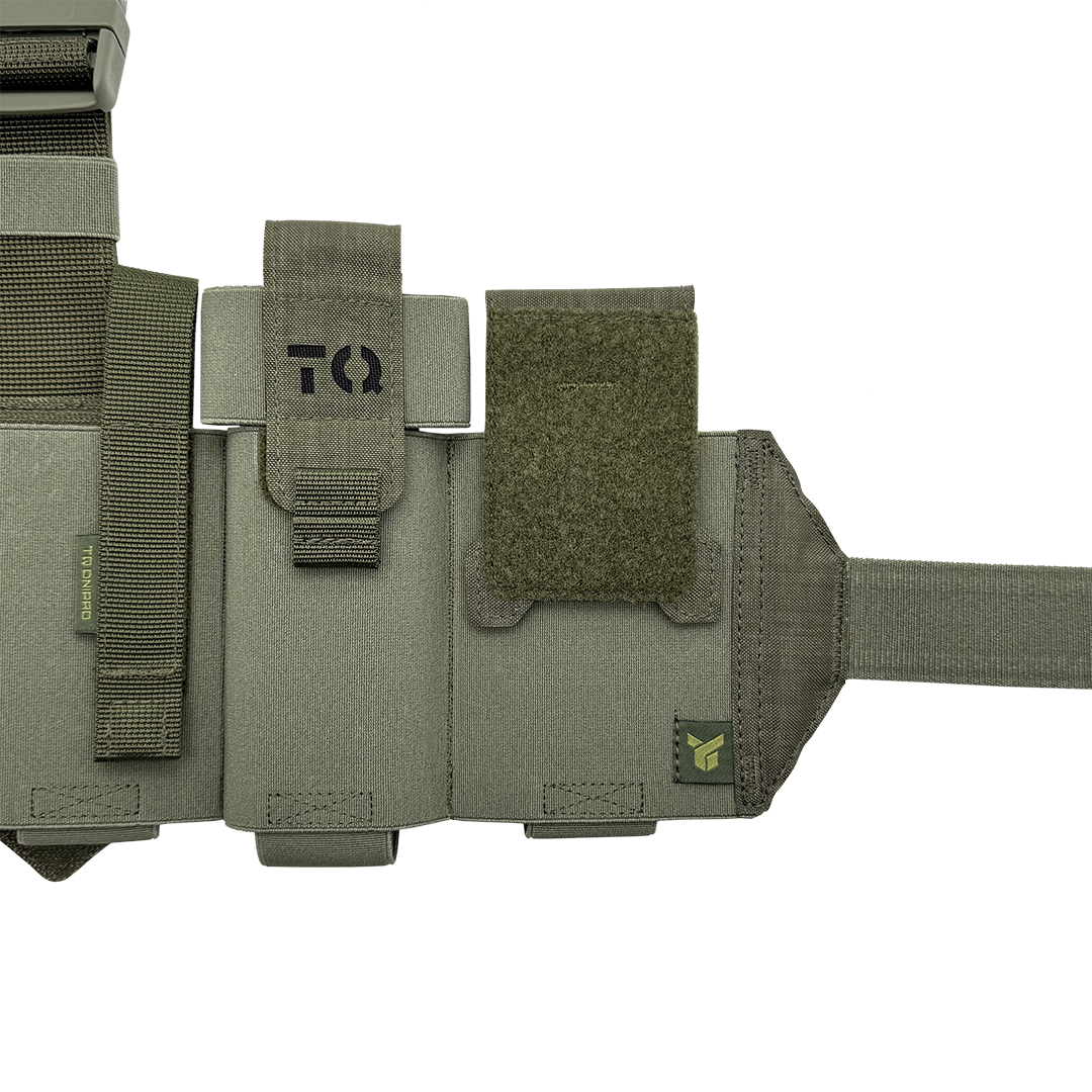 Підсумок під аптечку &laquo;ДНІПРО&raquo; з платформою (кріплення на ремінь та стегно), PM25 GEN2, олива - фото 4