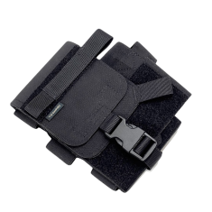 Pouch for first aid kit &quot;Dnipro&quot; without platform (shin mount), model No. 23, black - photo 3