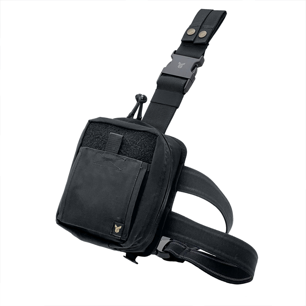 Pouch for a first aid kit "Dnipro" on a platform (attachment for ammunition and hip), PM21, black