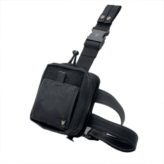 Pouch for a first aid kit &quot;Dnipro&quot; on a platform (attachment for ammunition and hip), PM21, black - photo 1