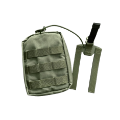 Pouch for a first aid kit &quot;Dnipro&quot; without platform (attachment for ammunition), model No. 24, olive - photo 2